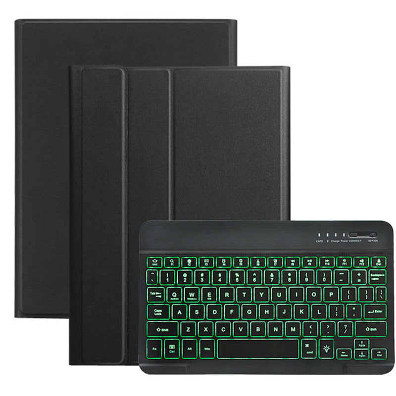 Suitable for A8 Samsung tablet s6lite p610 leather case 11 S7 backlight S8 Bluetooth keyboard A7 protective case T500protective Accessories