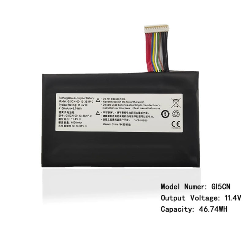 (Shipping fee not include)全新Hasee  battery 革命深海泰坦X1 X2 GI5KN-11-16-3S1P-0 GI5CN battery