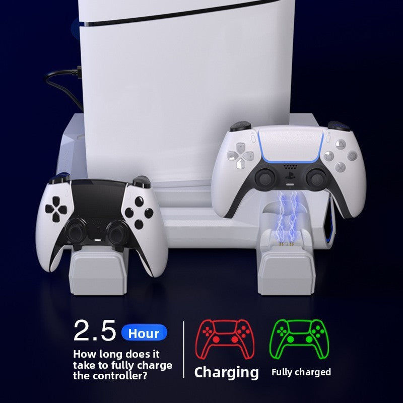 PS5 host universal multi-function heat dissipation charging base PS5 handle double seat charging earphone disc storage rack