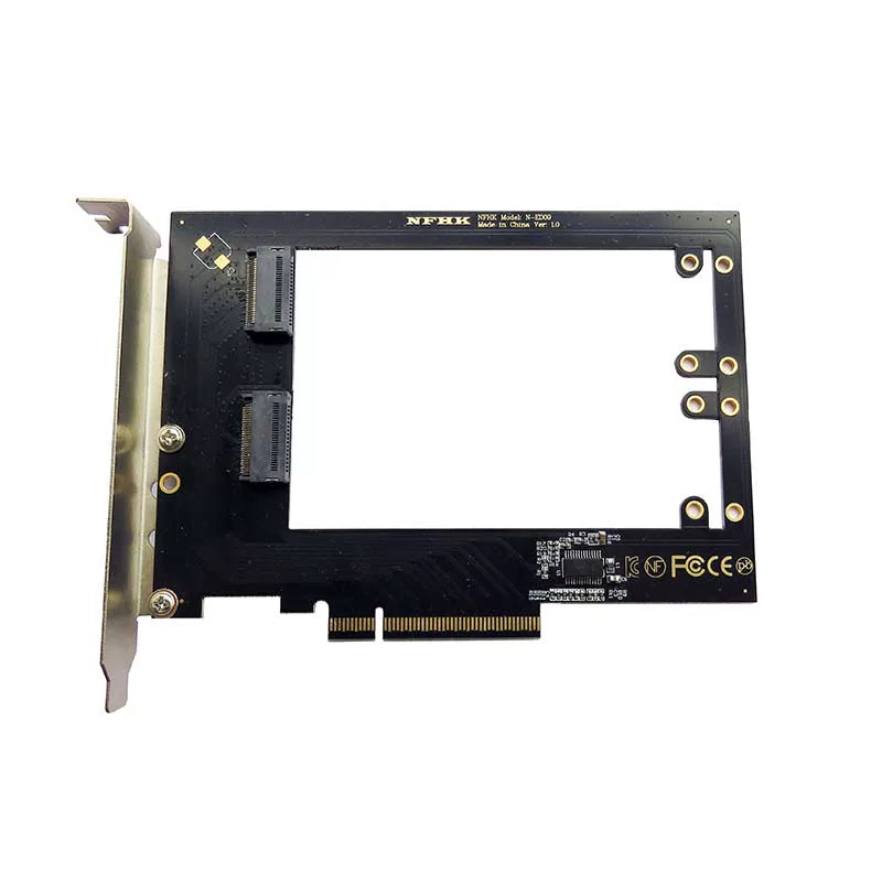 PCIEe x8 to 2 port EDSFF E1.S SSD RAID array expansion adapter card main board PCIE split card Repair Tools