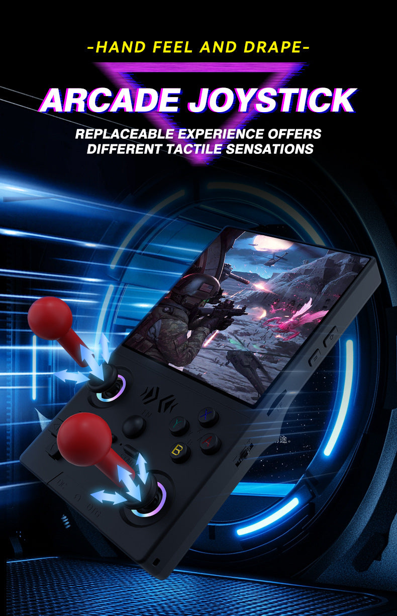 4.0 4" inch XF40V IPS HD Linux wifi 3D big joysticks RGB 4000mAh  rechargable PSP games Handheld  Player console
