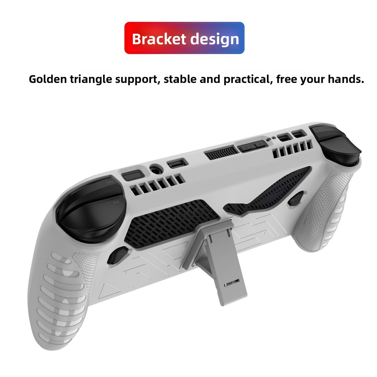Suitable for ROG Xbox ally X handheld TPU protective case with back bracket, non-slip and anti-drop protective case
