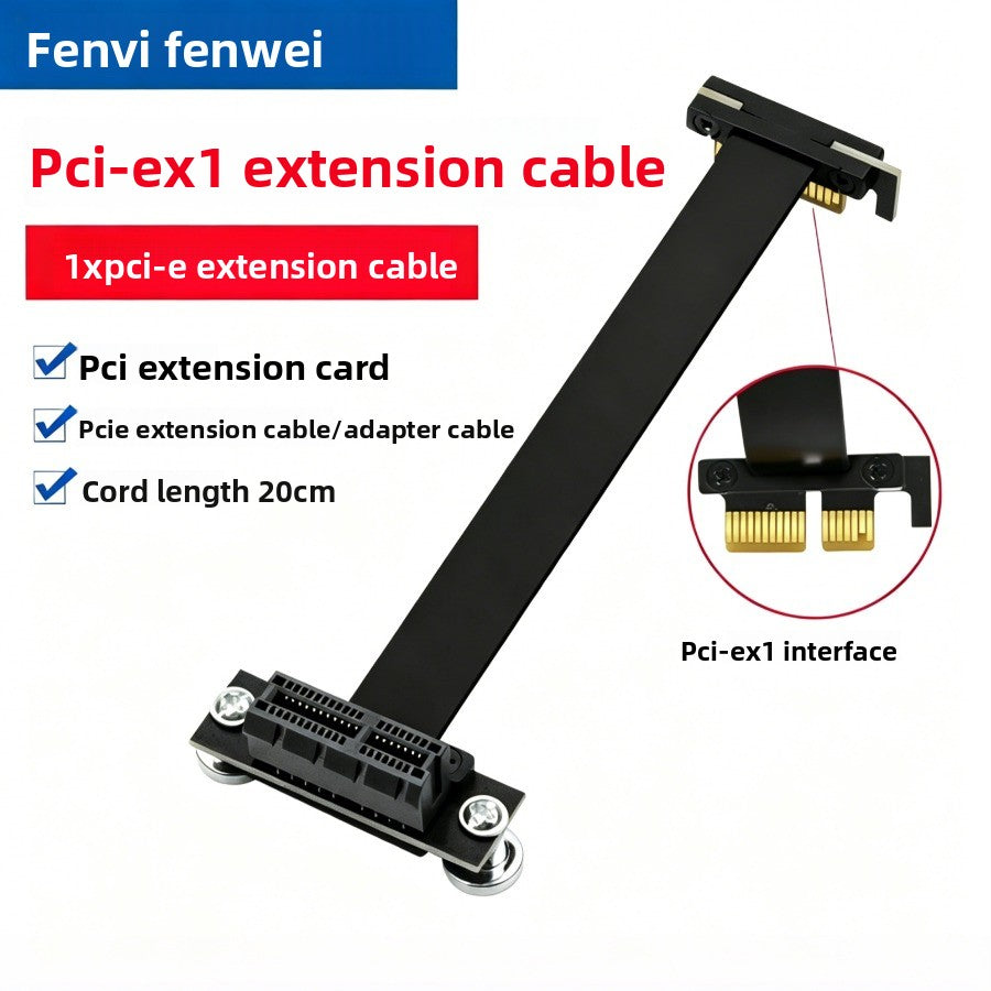 PCIEx1 extension cable 1X wireless network interface card adapter cable hard disk slot PCIE4.0/3.0 for DMA extension cable Repair Tools