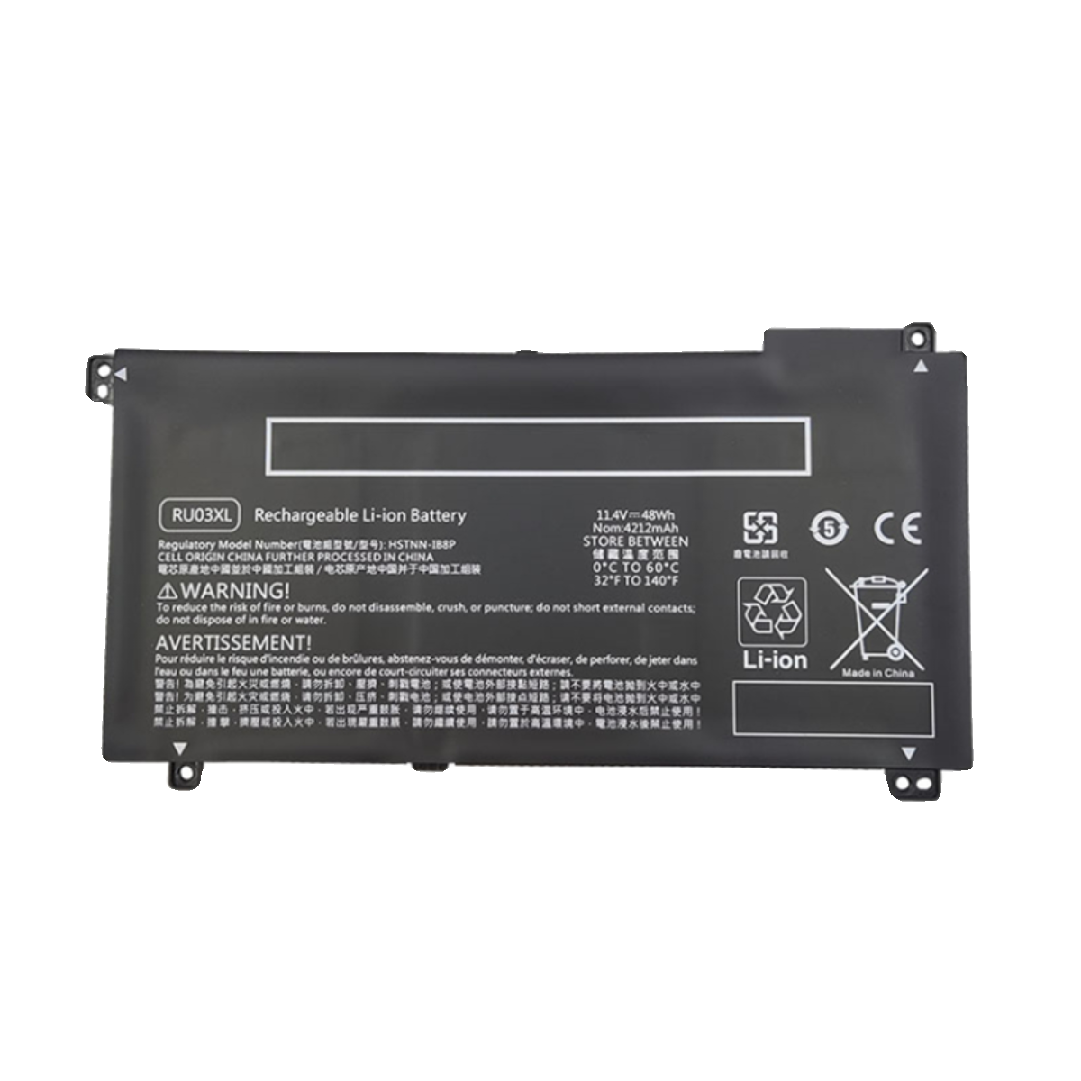 (Shipping fee not include)全新for于HPfor惠普  L12791-855 HSTNN-IB8P/IB8K  battery RU03XL