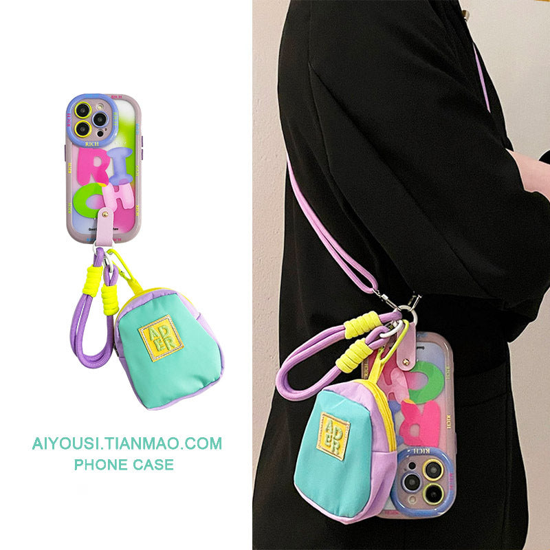 Accessories Creative Cream Macaron Bag Portable for Apple 14promax Mobile Phone Case Apple 13pro Portable