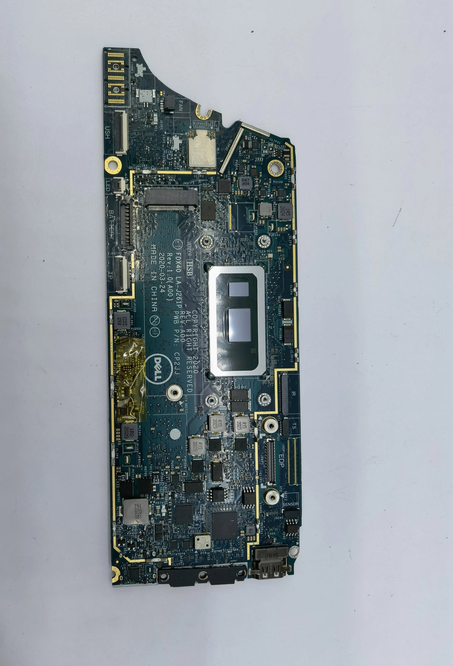 (Shipping fee not include)DELL Latitude7310 7410 I5-10210U LA-J261P motherboard i5 i7 8g 16g