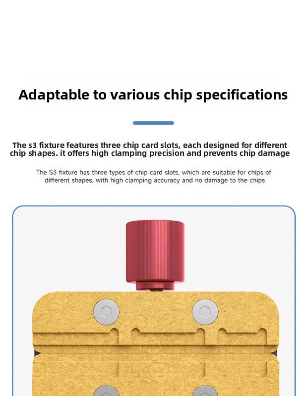 S3 new type, multi-functional maintenance fixture, glue removal, three card slot design, suitable for various types of main board chips repair tool