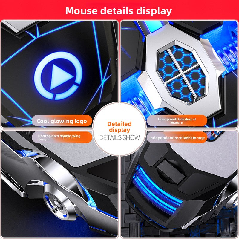 Silver Condor A7 Rechargeable Wireless Mouse Mute Computer Accessories Home Office Games