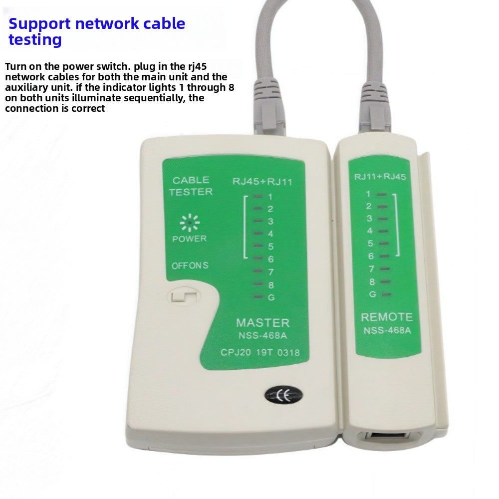 RJ45 RJ11 Cable Tester crystal head network cable tester multi-function line check RJ11 telephone detector line tester network line tester repair tools