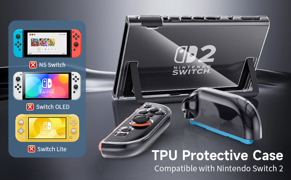 Suitable for Nintendo switch2 generation protective case ns2 transparent crystal box NS2 game console split all-inclusive case