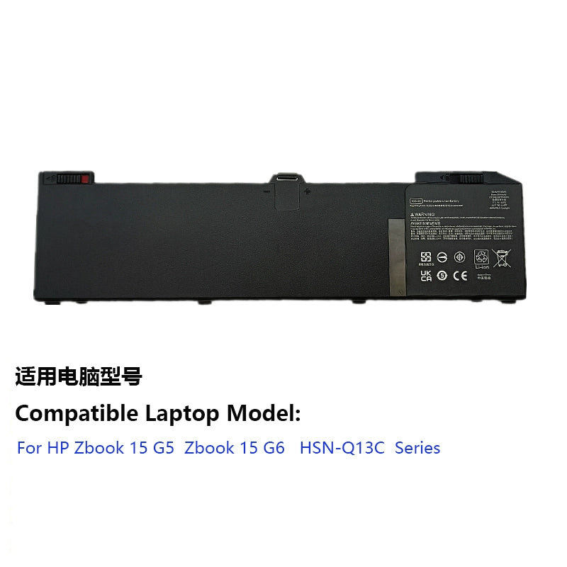 (Shipping fee not include)forfor惠普 Zbook 15 G5 G6 HSN-Q13C L05766-855  battery VX04XL