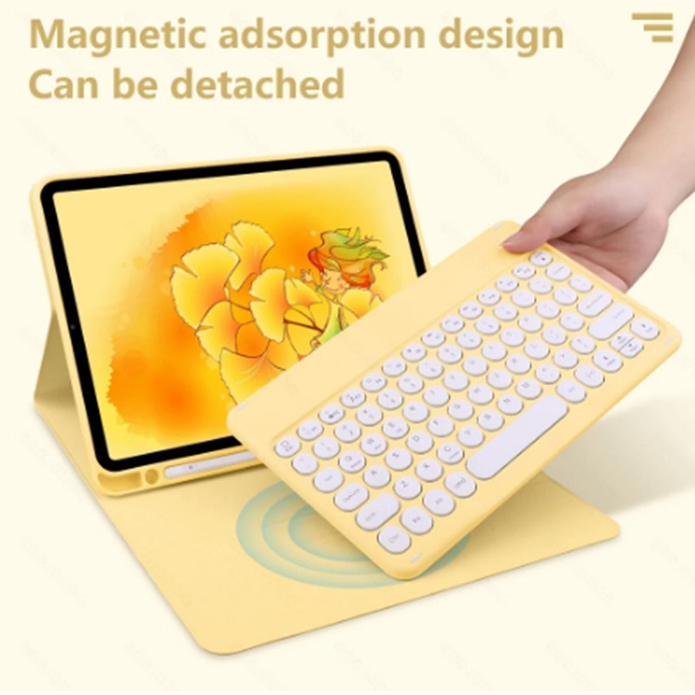 Applicable to iPad10.2 Bluetooth keyboard 10th generation protective case Air4 5 magnetic leather case Pro11 tablet mouse protective Accessories