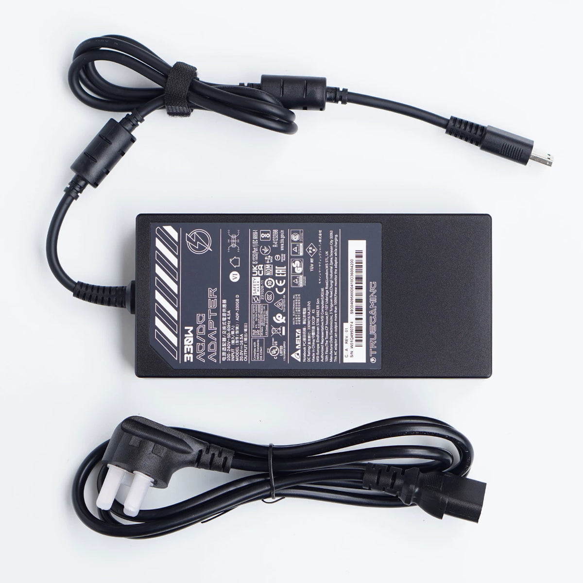 Genuine New ADP-330GB D 330W 20V 16.5A AC Adapter Charger for MSI Raider GE68HX GE78HX  GE67HX Vector 16 17 HX Titan GT77 GT77HX  CreatorPro X17 HX GP78GE GT75 76 Power supply MSI laptop repair parts
