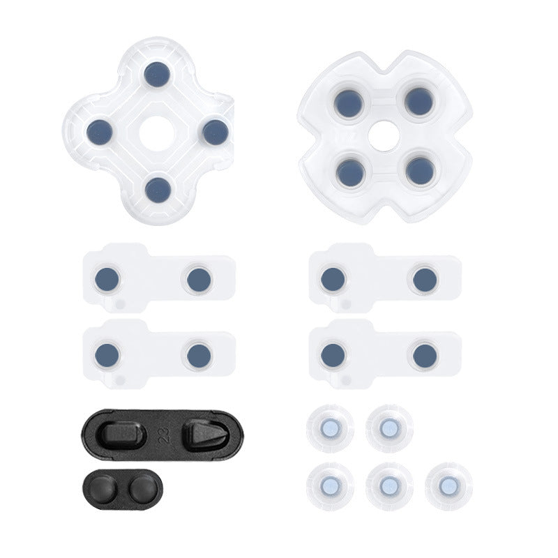 Gamepad conductive glue ps4 handle silicone buttons, suitable for 360 white conductive buttons silicone wholesale