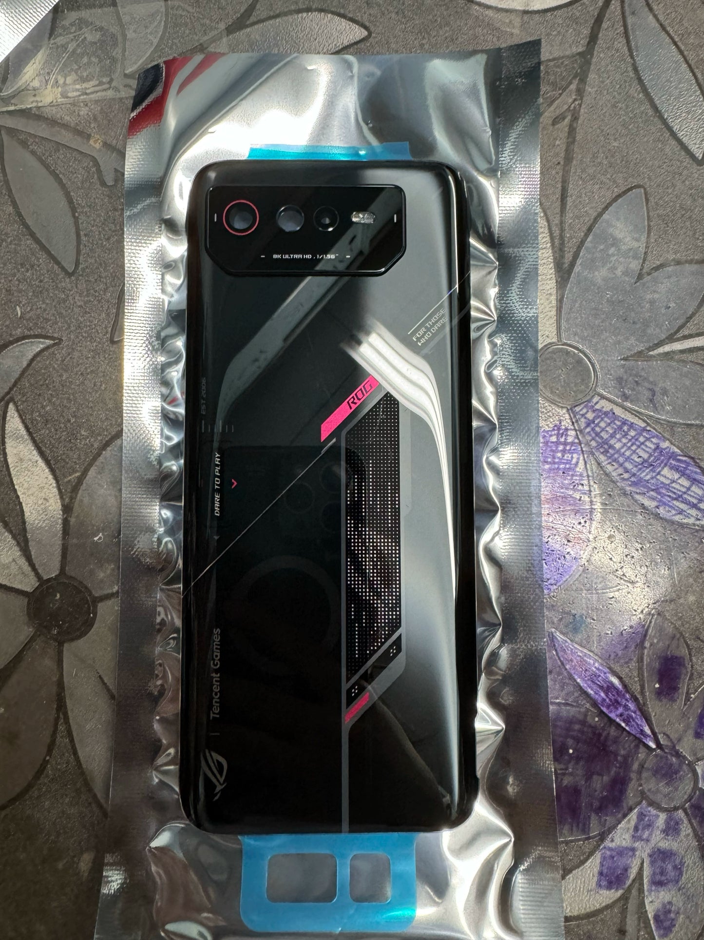 Suitable for rog 6 original glass back case, Batman joint version customized new back cover