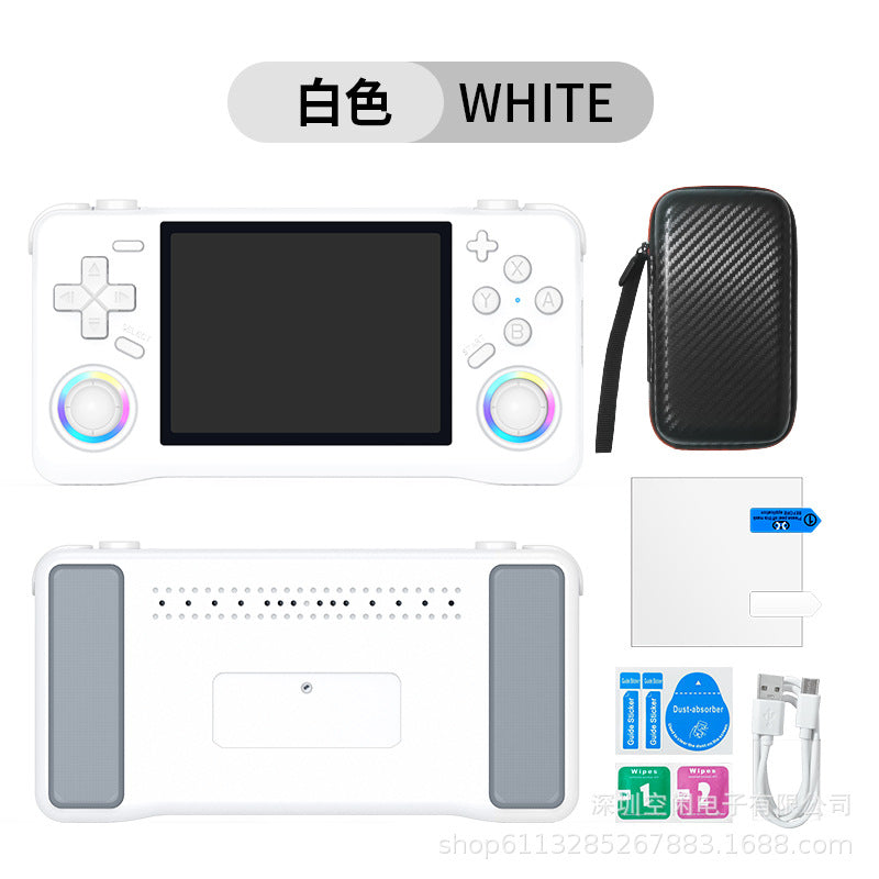 3.5" inch XF35H IPS HD WIFI Online match fight Linux Dual 3D joysticks RGB 4000mAh rechargable supporting 2.4G wireless Gamepad connected games Handheld  Player console
