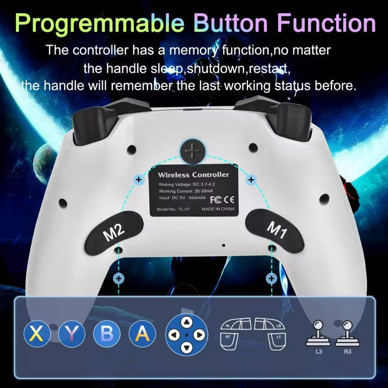 Switch glare RGB light effect gamepad supports iOS Android PCswitch computer controller