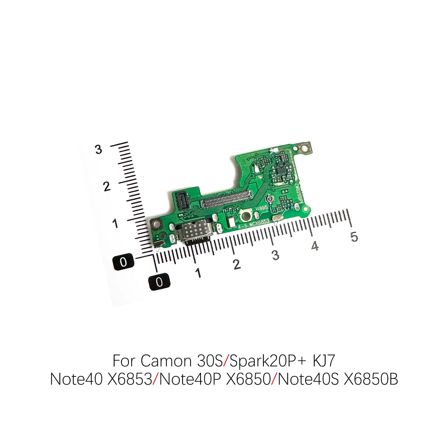 For Tecno Camon 30S CLA5 CLA6 KJ7 Note40 X6853 X6850 charging port charging flex board cable