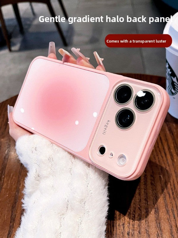 Gradually change the halo to become larger in seconds for iPhone 17promax mobile phone case The new iPhone16 seconds becomes 17pro large window Dopamine with lens film Women's protective case Phone accessories