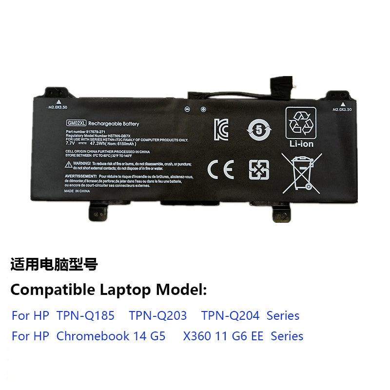 (Shipping fee not include)Laptop Battery for HP GM02XL Chromebook 14 G5 X360 11 G6 EE