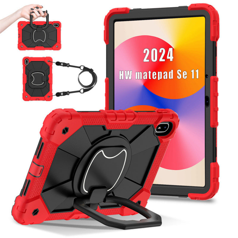 Suitable for Huawei tablet PC protective case Matepad 11.5S inch 2024 anti-drop 360 bracelet rotating bracket protective Accessories