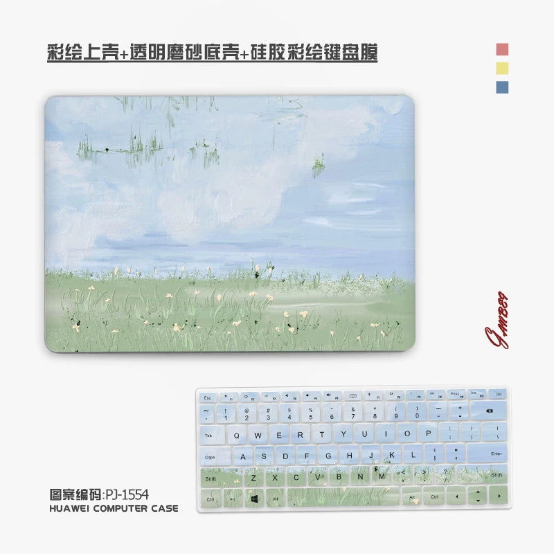 Oil Painting 2026 For Huawei 13 "14" 15 "16" matebook14 13s xPro D16 MagicBook 14 D14 MateBook D16/SE/Hi D16 Laptop Case, Protective Case Honor Laptop accessories