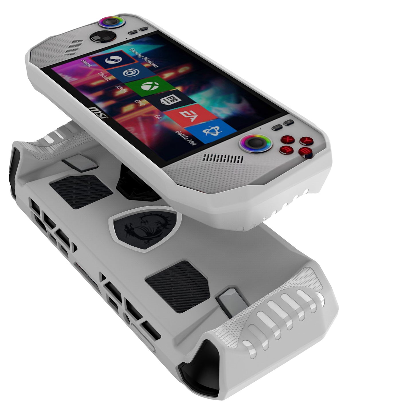 Suitable for MSI claw A8 bz2em sharp dragon version protective case TPU bracket game handheld protective case