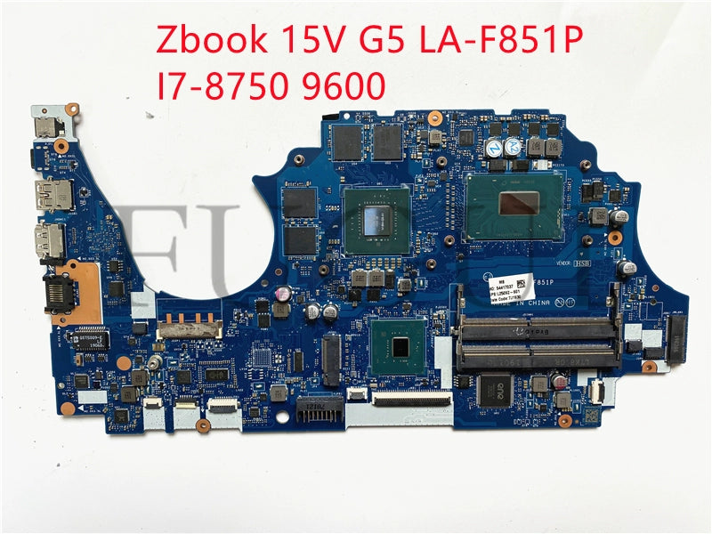 (Shipping fee not include)HP motherboard system board  Zbook 15V G5 LA-F851P I7-8750 9600 E2176 9600