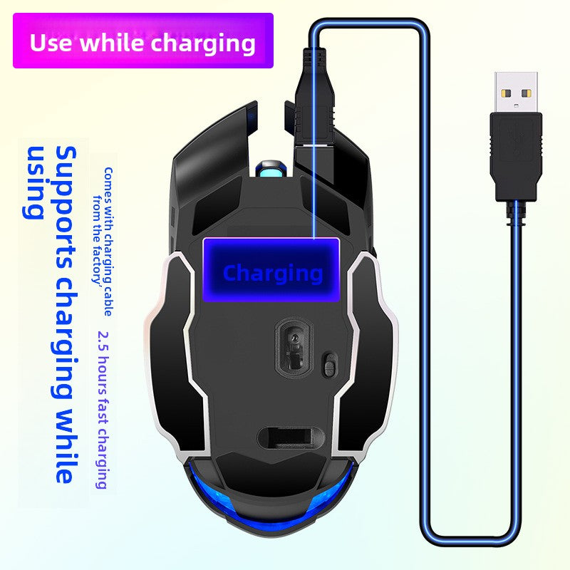 Silver Condor A4 rechargeable wireless mouse mute computer home office e-sports game