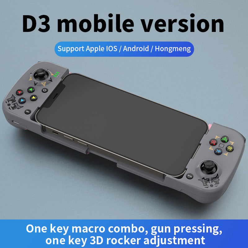 D3 wireless mobile phone gamepad Bluetooth 5.0 Android ios direct connection MFI Bluetooth stretching gamepad to eat chicken