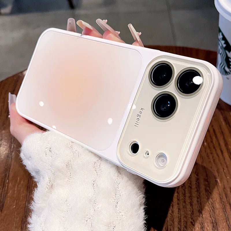 Gradually change the halo to become larger in seconds for iPhone 17promax mobile phone case The new iPhone16 seconds becomes 17pro large window Dopamine with lens film Women's protective case Phone accessories