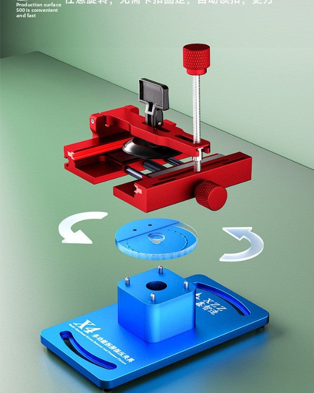 X4 multifunctional mobile phone repair, screen removal, pressure maintenance, fixture, screen removal, side hanging pressure maintenance, glass back cover removal artifact repair tool