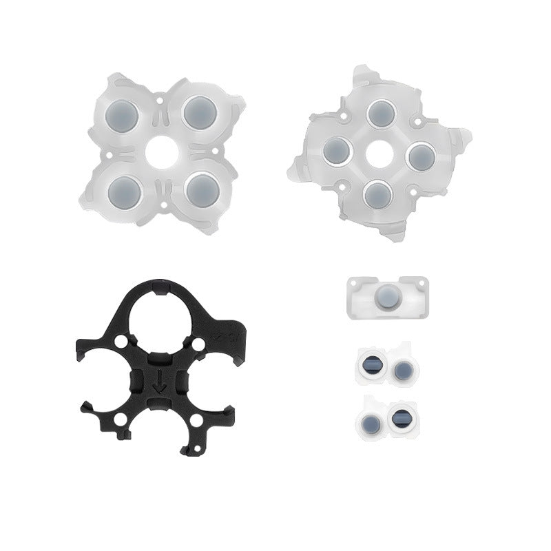 Gamepad conductive glue ps4 handle silicone buttons, suitable for 360 white conductive buttons silicone wholesale