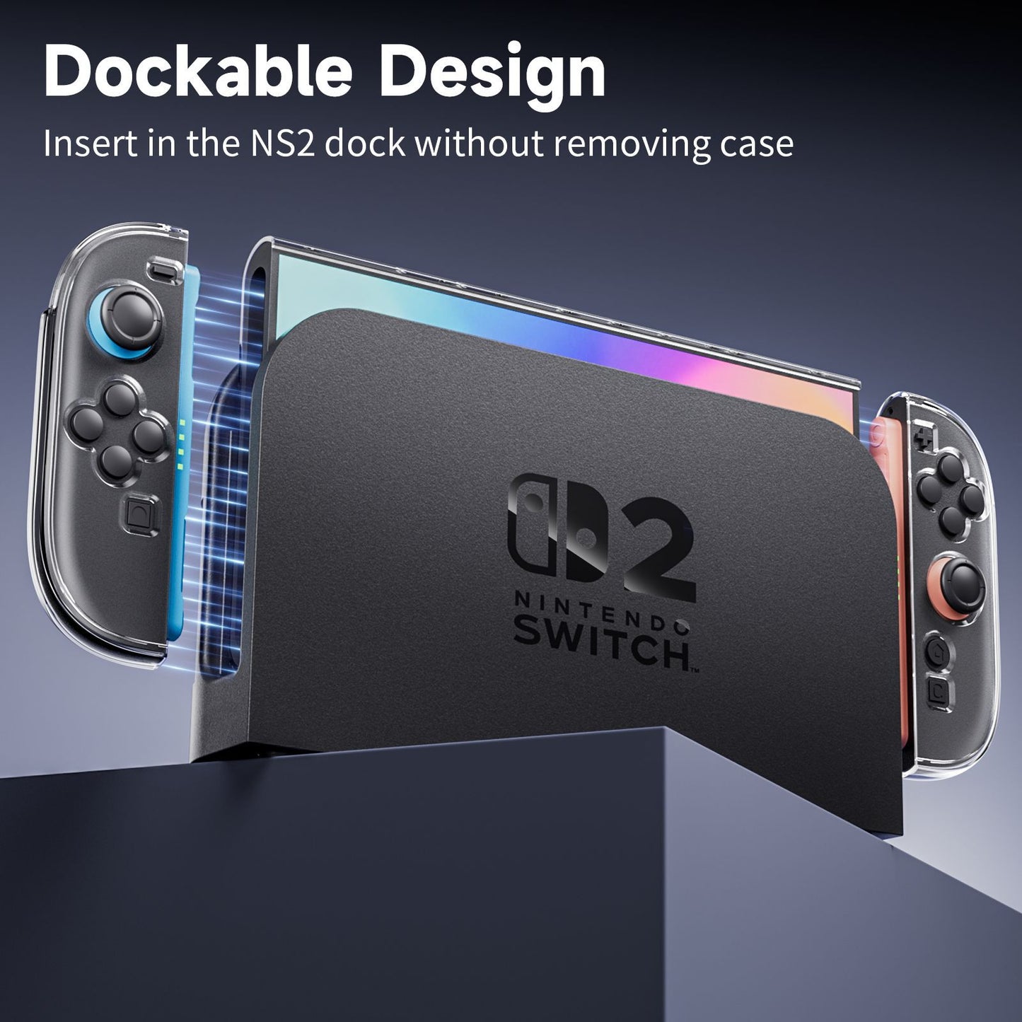 Suitable for Nintendo switch2 generation protective case ns2 transparent crystal box NS2 game console split all-inclusive case