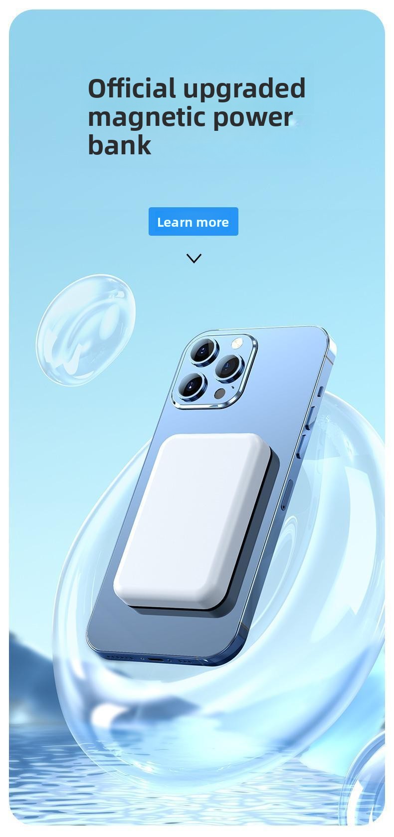 KC certified MagSafe magnetic power bank wireless fast charging large capacity mini power bank
