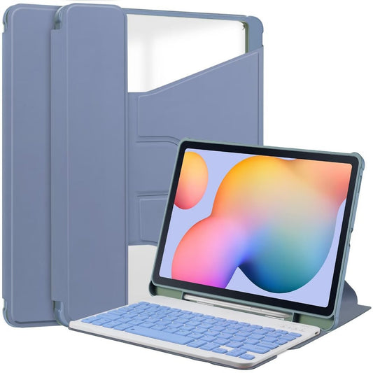 For Samsung Tablet S6Lite 10.4 Bluetooth Keyboard Case 360 ° Rotating Acrylic Bracket Leather Case Protective Accessories