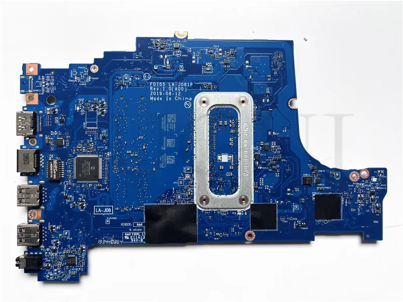 (Shipping fee not include)全新DelL motherboard  system board 3793 5593 CN-004C38 SRG0N  I7-1065G7 LA-J081P