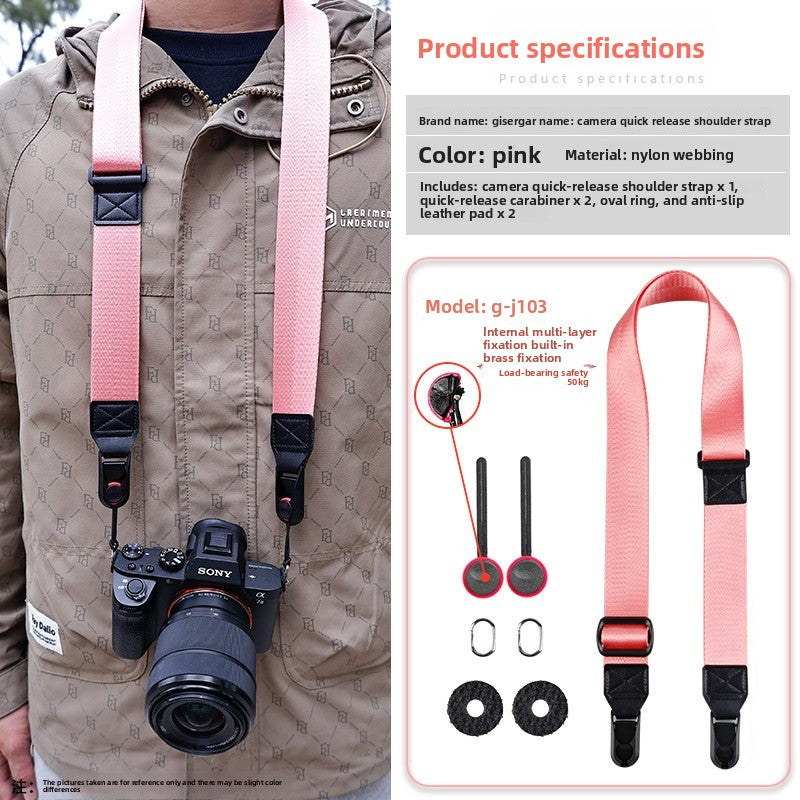 Camera Quick Release Strap for Canon Sony Fuji XM5 R10 Z30 Convenient Quick Release Shoulder Strap Compatible with pd  Digital camera accessories