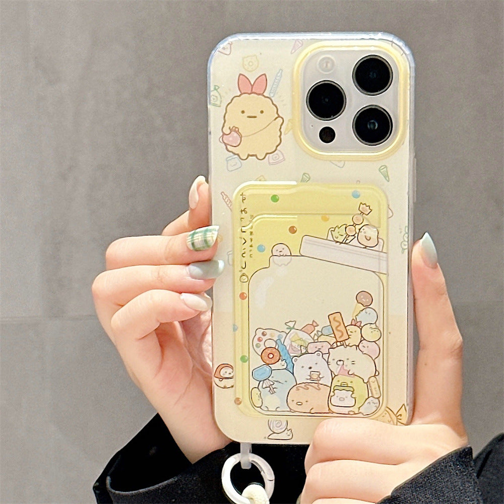 Accessories ins Japanese cute corner creature for iphone15promax Apple 14 mobile phone case 11 new 15pro