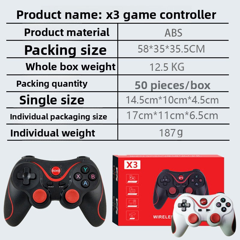 Eating chicken mobile game peripherals X3 mobile phone wireless bluetooth gamepad smart TV computer universal handheld