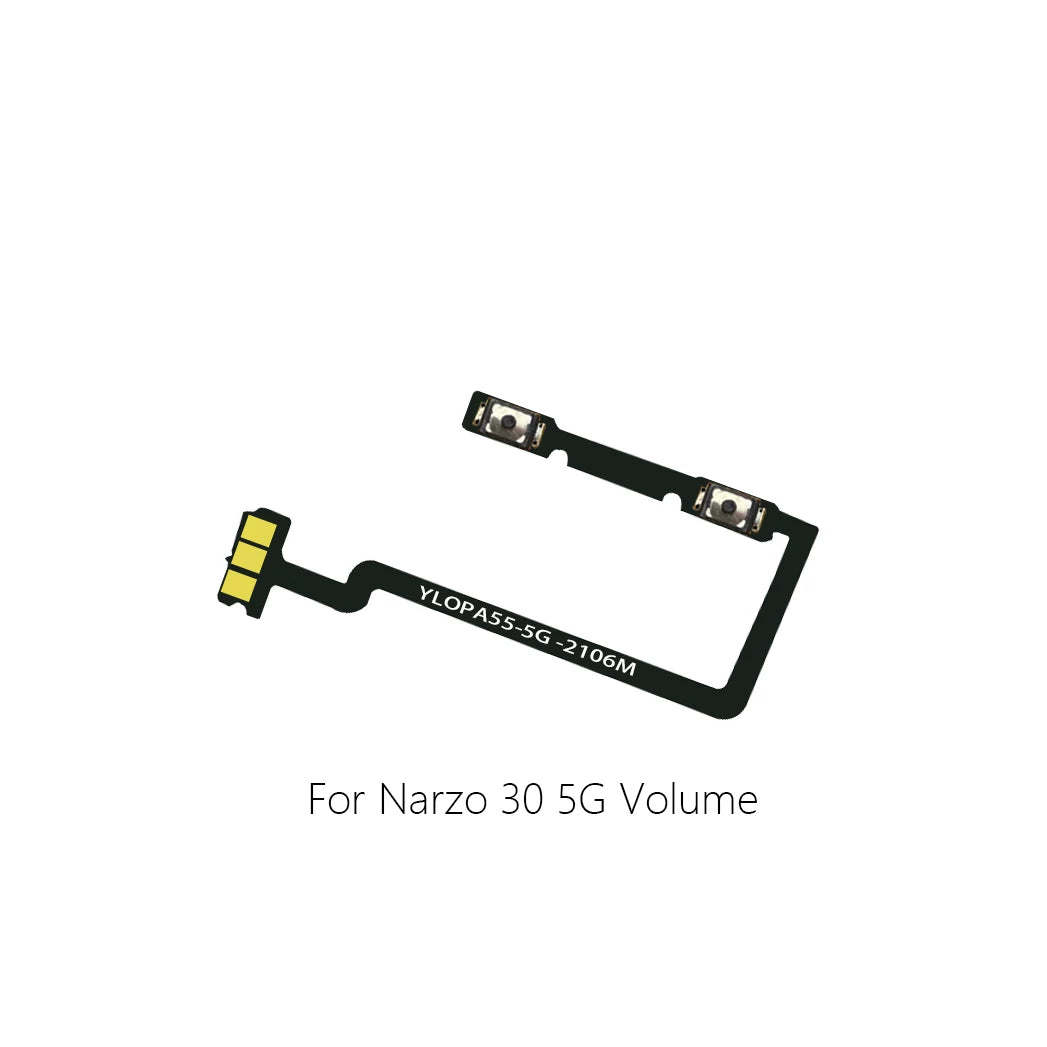 For Oppo Narzo 30 4G 30A 30Pro Narzo50 50A Power cable Switch on volume flex of ribbon