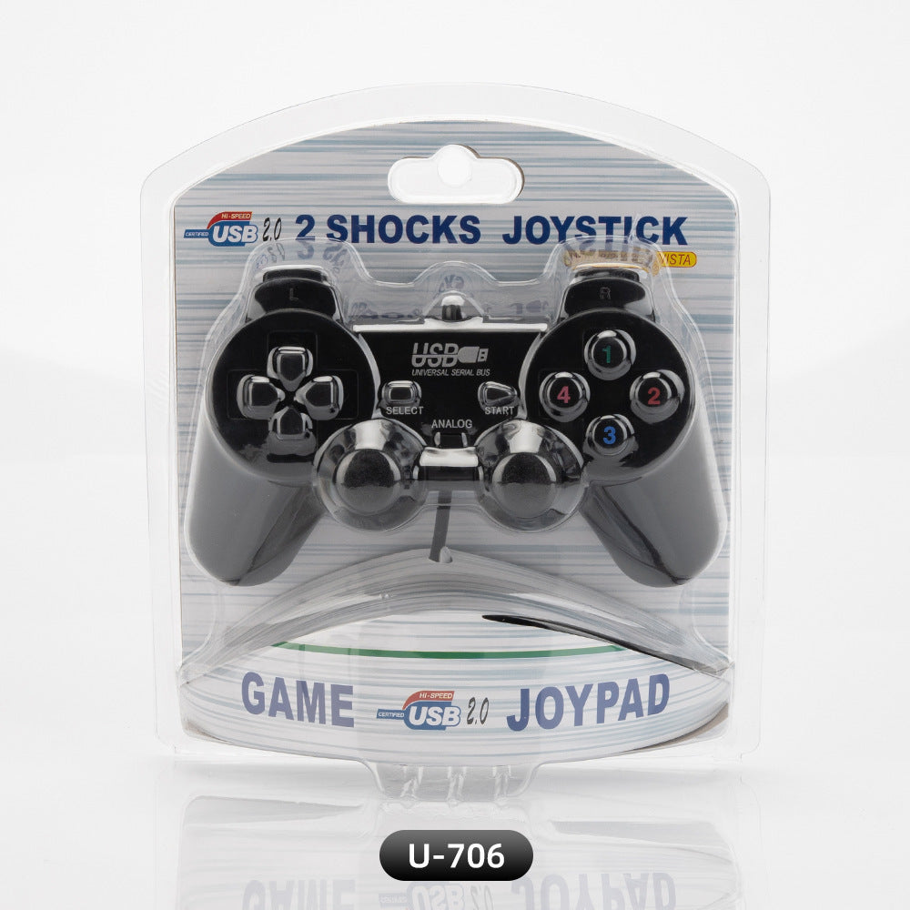 Transparent p2 single vibration handle p2 wired game p2 spot wholesale manufacturer single motor