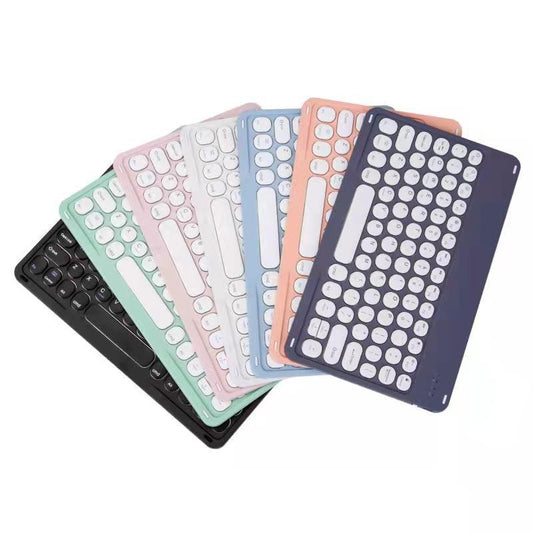 For iPad Samsung Huawei Xiaomi Lenovo Google TCL Tablet Wireless Bluetooth Keyboard 10 Inch Round Cap protective Accessories