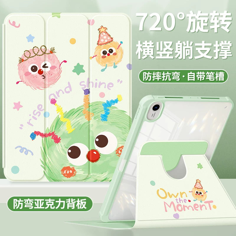 QBOSS For Huawei matepad115s protective case 2024 new air flat case 10.4 inch matepadSE with pen slot 2023 For Honor 11.5s anti-drop x8pro briquettes Tablet Accessories