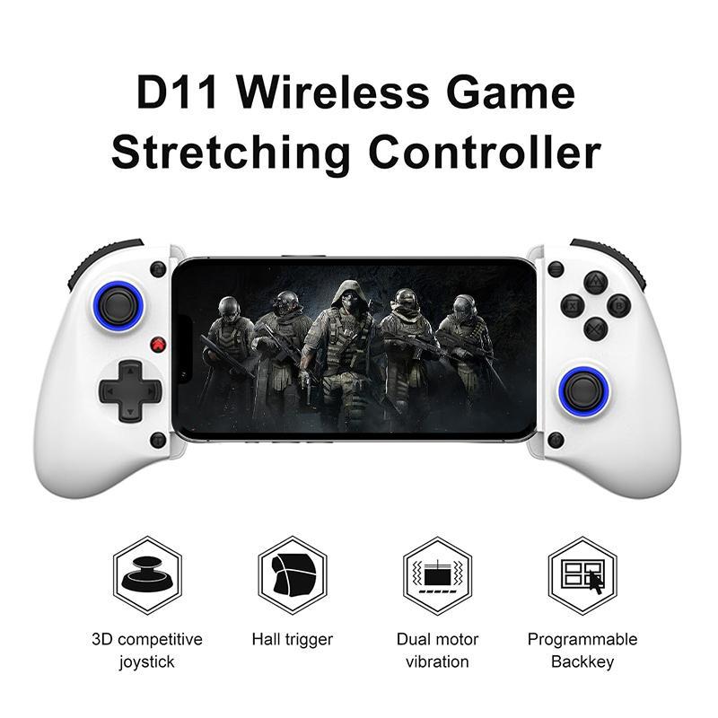 D11  Stretch Game Streaming Handle Wireless Hall Trigger Macro Back Key Switch/Android /IOS/PC