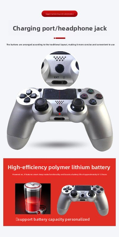 Dual-vibration wireless Bluetooth controller PS4 game controller wireless bluetooth gamepad P4 gamepad PC computer gamepad
