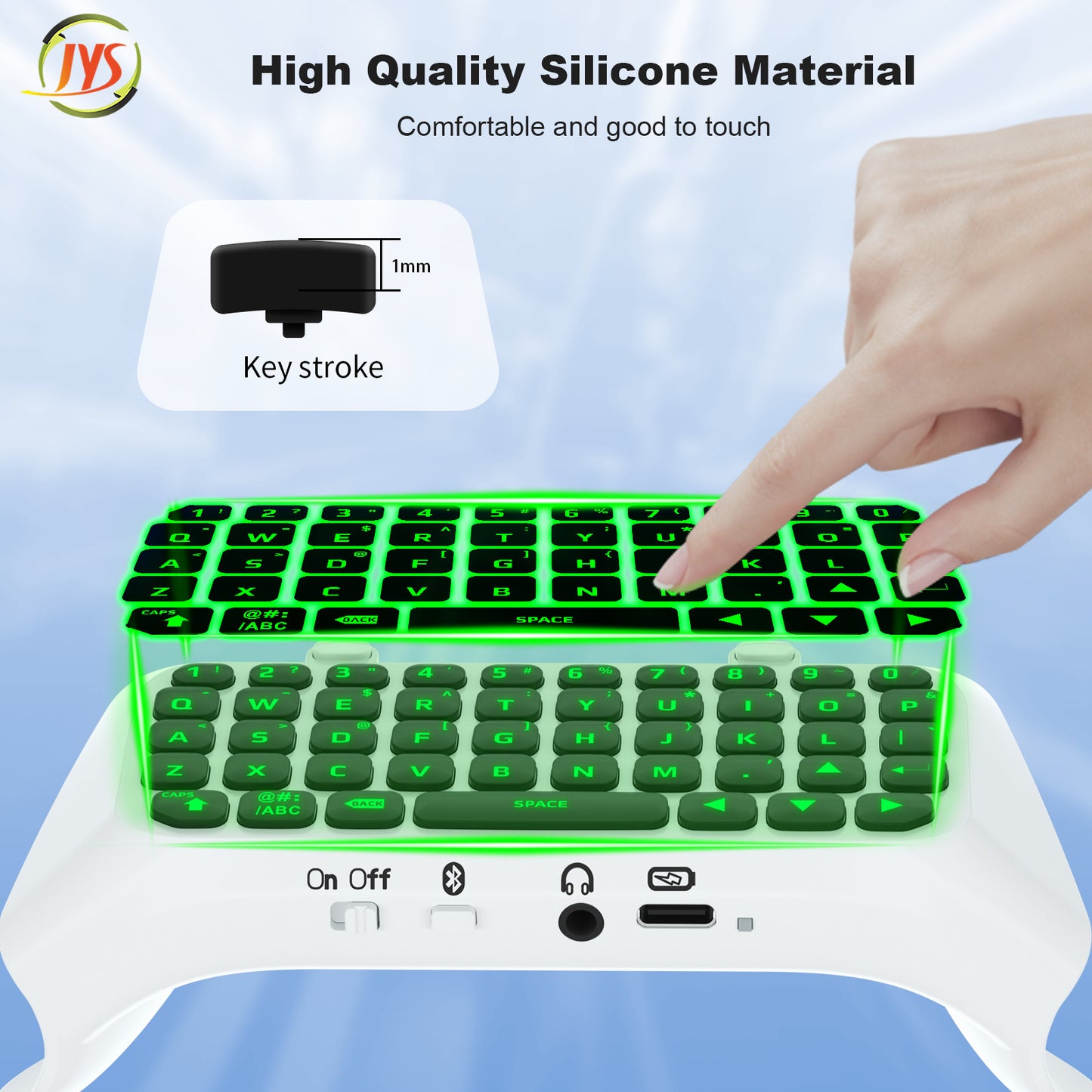 PS5 Elite handle wireless Bluetooth external keyboard, built-in speaker for voice chat input