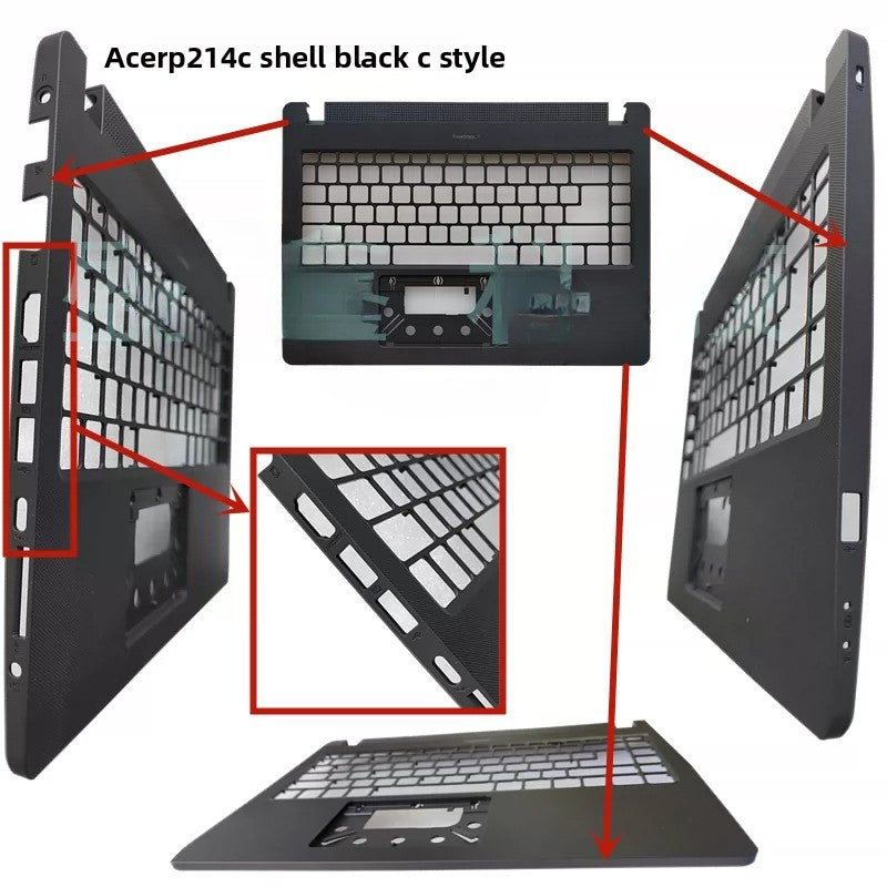Cover case Keyboard For ACER TravelMate P214 P40 N19Q7 lcd back housing rear bezel top case palmrest upper keyboard bottom hinge cover Acer laptop repair parts