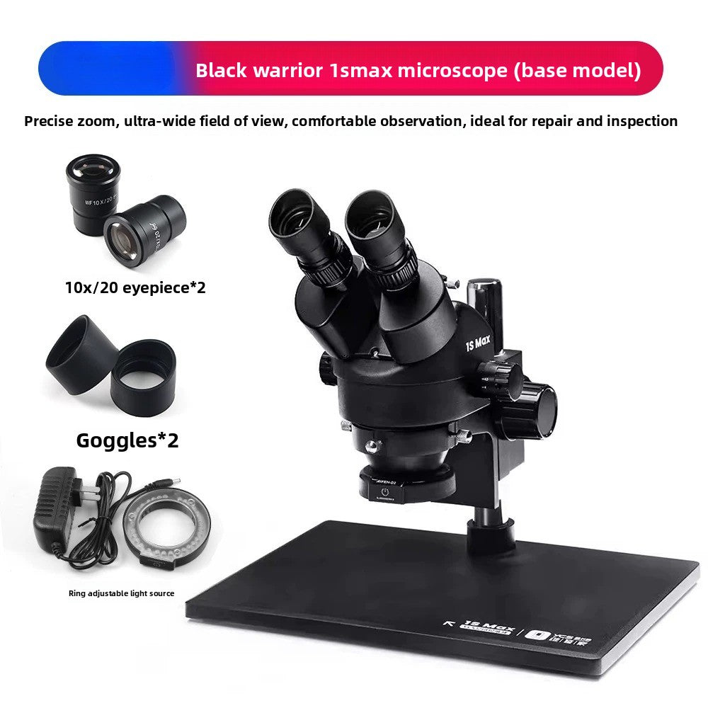Trinocular microscope host model 7-45 times continuous zoom mobile phone repair microscope equipment multidirectional rotation fold Phone Repair tools