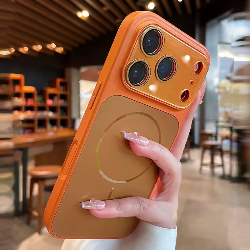 Streamer magnetic suction For iPhone 18promax mobile phone case New iPhone17 new color matte texture Strong magnetic adsorption 16pro with lens film All-inclusive 15 men's and women's cases Phone Accessories